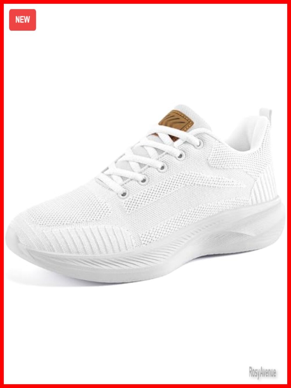 Womens Knit Walking Shoes Memory Foam Breathable Lightweight Slip Resistant